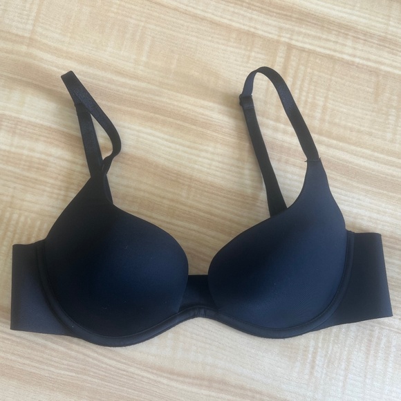 VICTORIA'S SECRET BARE Open Plunge Bra 32C Black - Picture 2 of 9